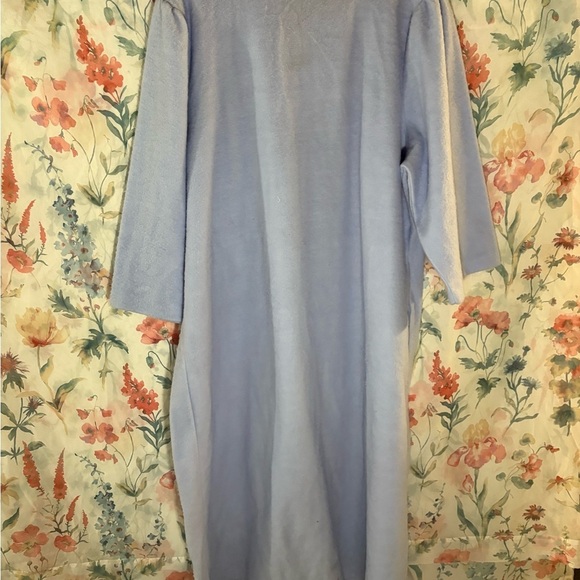 Vintage Blue and Cream Pajama Gown - Picture 7 of 8